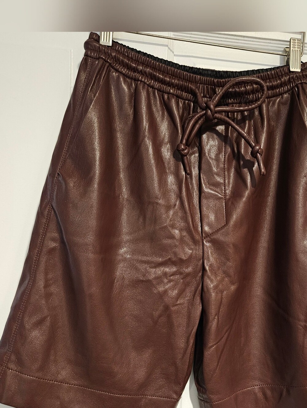 Nanushka Munira Shorts In Plum Chutney - Picture 2 of 13
